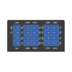8 Channels, CWDM Mux Demux, 1270 - 1410 nm
