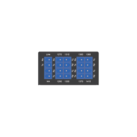 8 Channels, CWDM Mux Demux, 1270 - 1410 nm