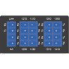 8 Channels, CWDM Mux Demux, 1270 - 1410 nm