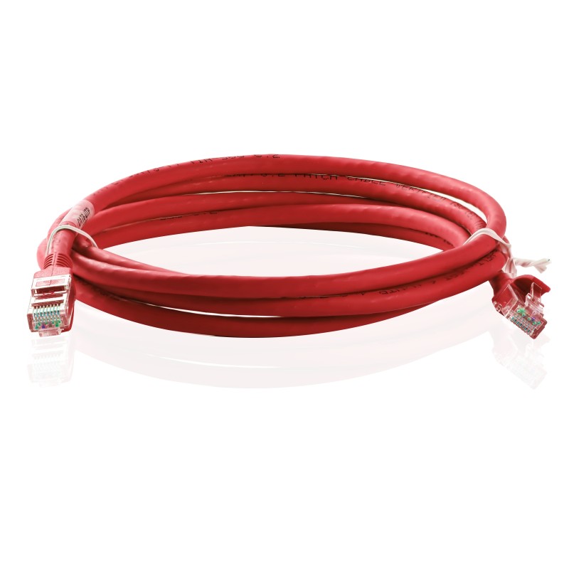 CAT6A STP Network Cable, Red