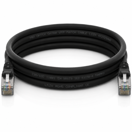 CAT6A UTP Network Cable, Black