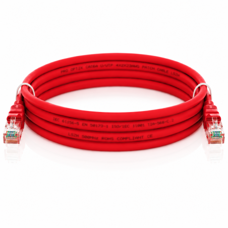 CAT6A UTP Network Cable, Red