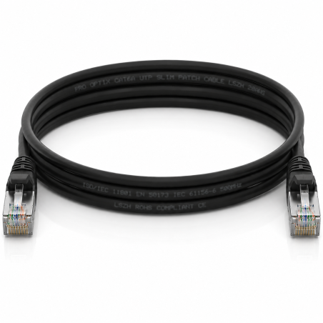 CAT6A UTP SLIM Network Cable, Black