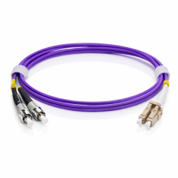 LC Duplex UPC to FC Duplex UPC OM4 Multimode Cable