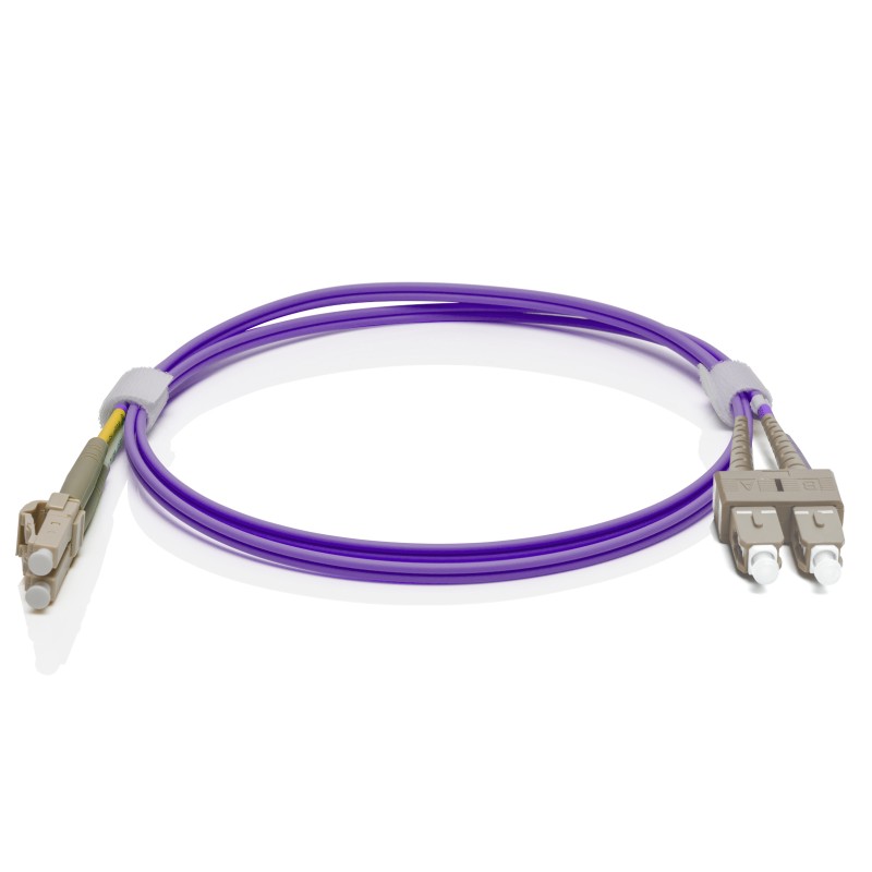 LC Duplex UPC to SC Duplex UPC OM4 Multimode Cable