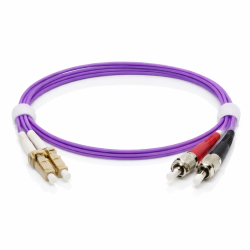 LC Duplex UPC to ST Duplex UPC OM4 Multimode Cable