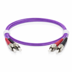 ST Duplex UPC to ST Duplex UPC OM4 Multimode Cable