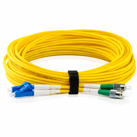 LC Duplex UPC to FC Duplex APC OS2 Singlemode Cable