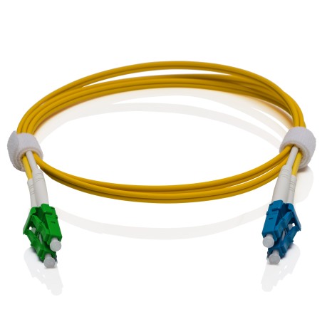 LC Duplex UPC to LC Duplex APC OS2 Singlemode Cable