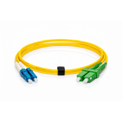 LC Duplex UPC to SC Duplex APC OS2 Singlemode Cable