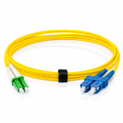LC Duplex APC to SC Duplex UPC OS2 Singlemode Cable