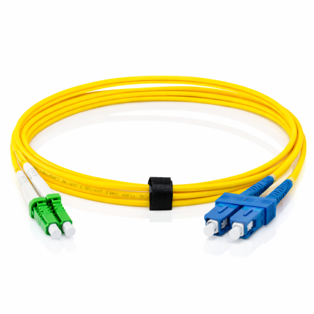LC Duplex APC to SC Duplex UPC OS2 Singlemode Cable