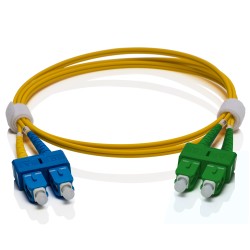 SC Duplex UPC to SC Duplex APC OS2 Singlemode Cable