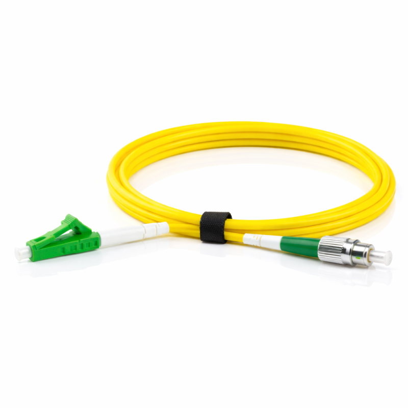 FC Simplex APC to LC Simplex APC OS2 Singlemode Cable