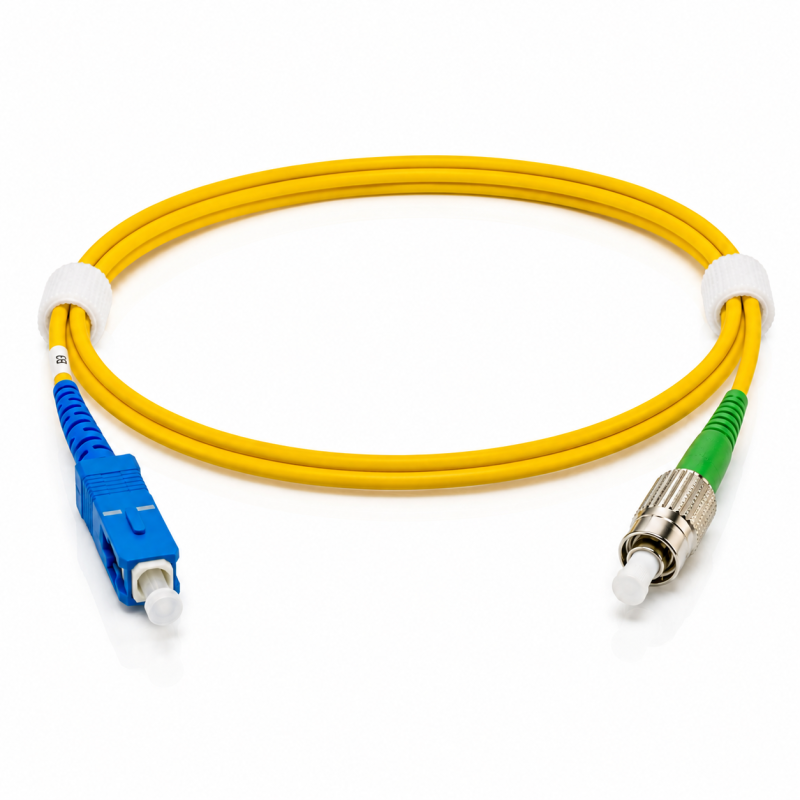 SC Simplex UPC to FC Simplex APC OS2 Singlemode Cable
