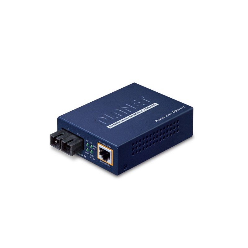 Planet 100Base-FX to 10/100Base-TX PoE Media Converter