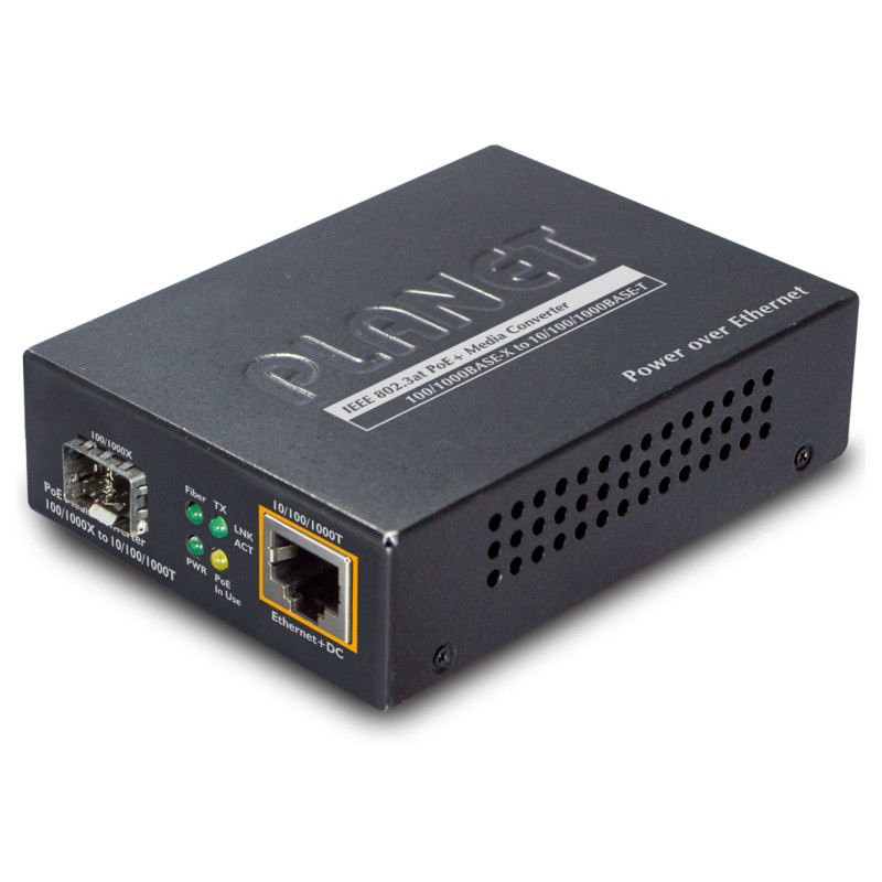 Planet 10/100/1000Base-T to 100/1000Base-SFP Media Converter