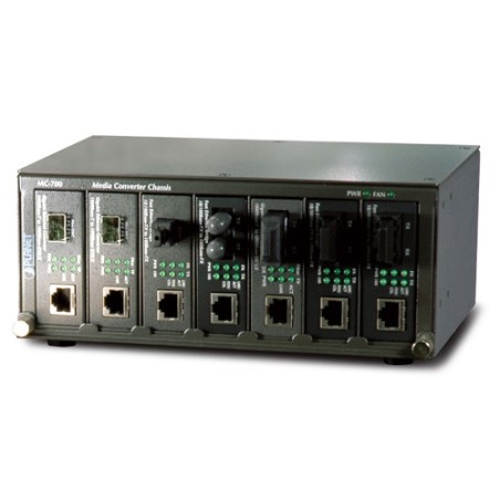 Planet 7-Slot 10tum Media Converter Chassi